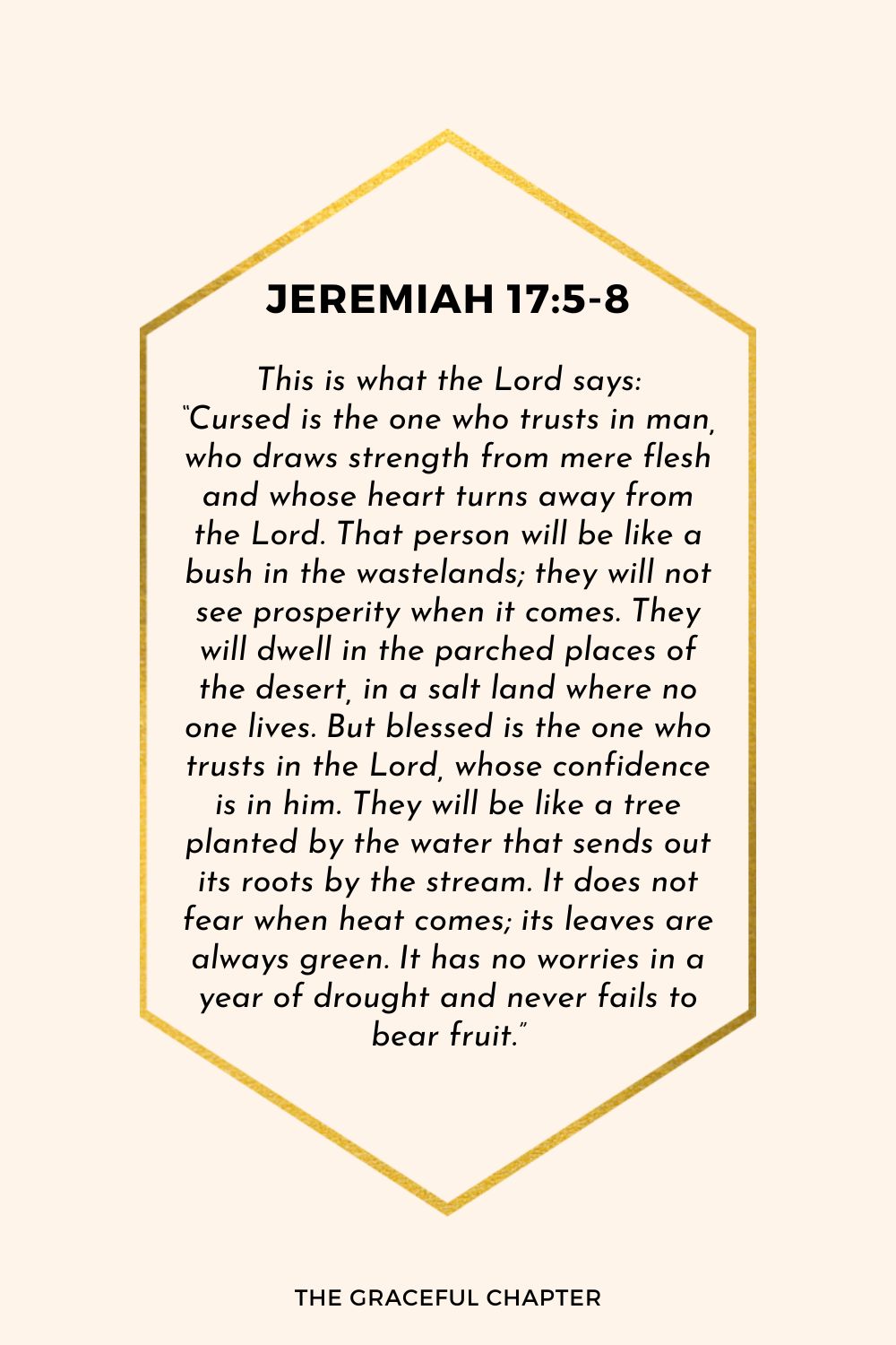 Verse – Jeremiah 17:5-8