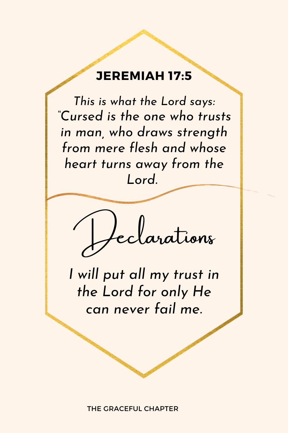 Declaration - Jeremiah 17:5