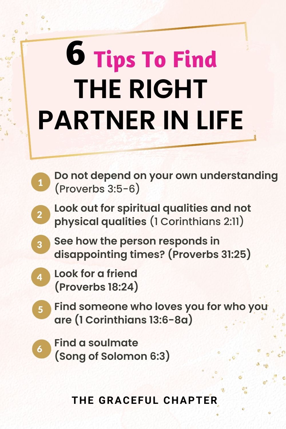 6 tips to find the right partner in life