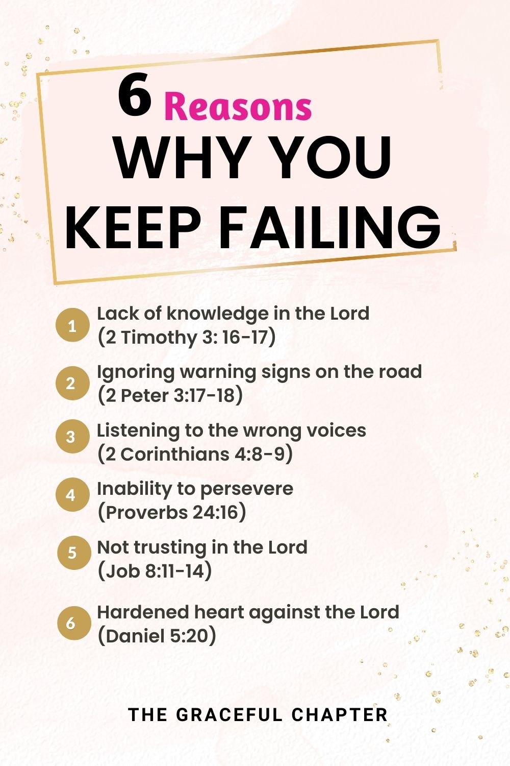 6 Reasons Why You Keep Failing