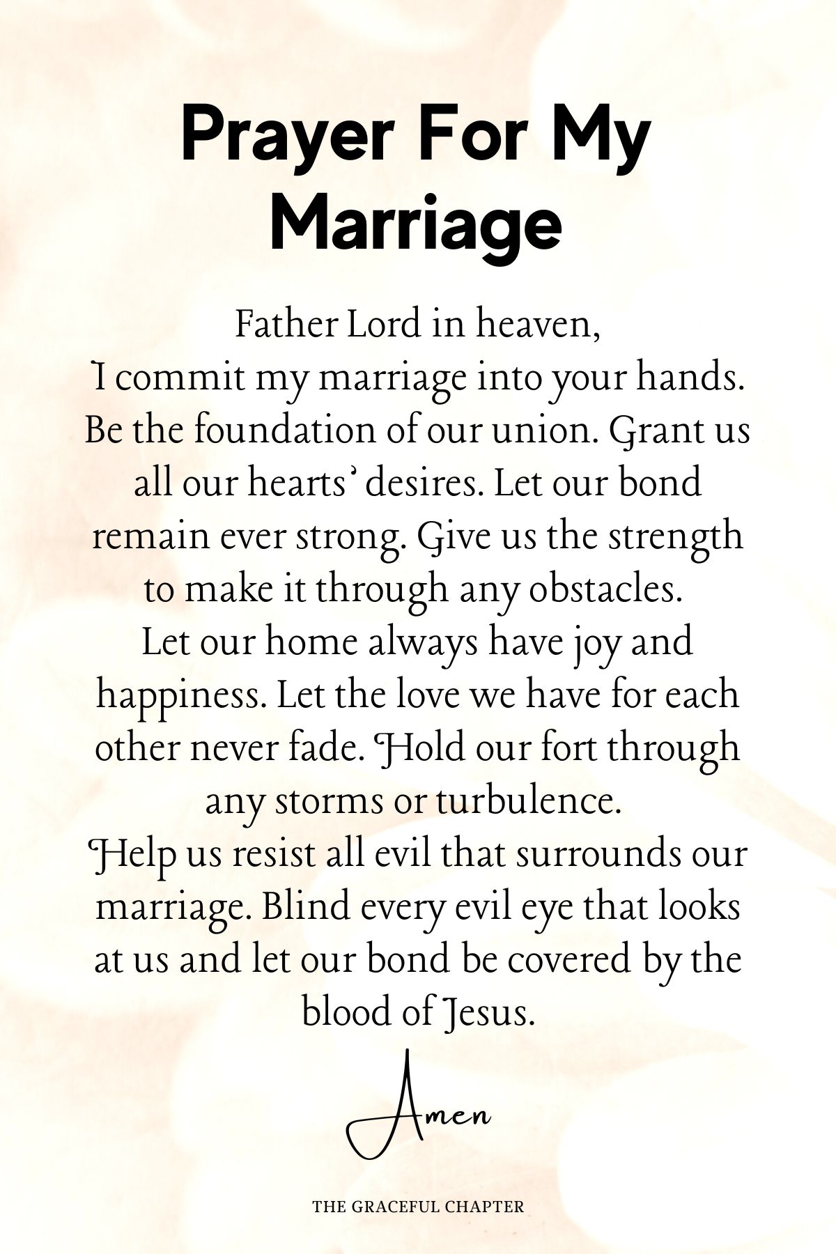 Prayer for my marriage