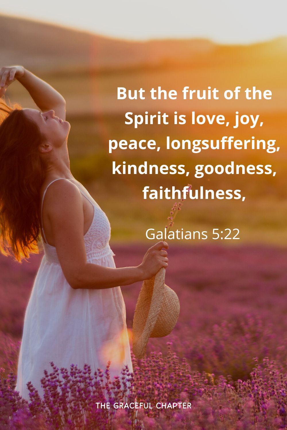  But the fruit of the Spirit is love, joy, peace, longsuffering, kindness, goodness, faithfulness,