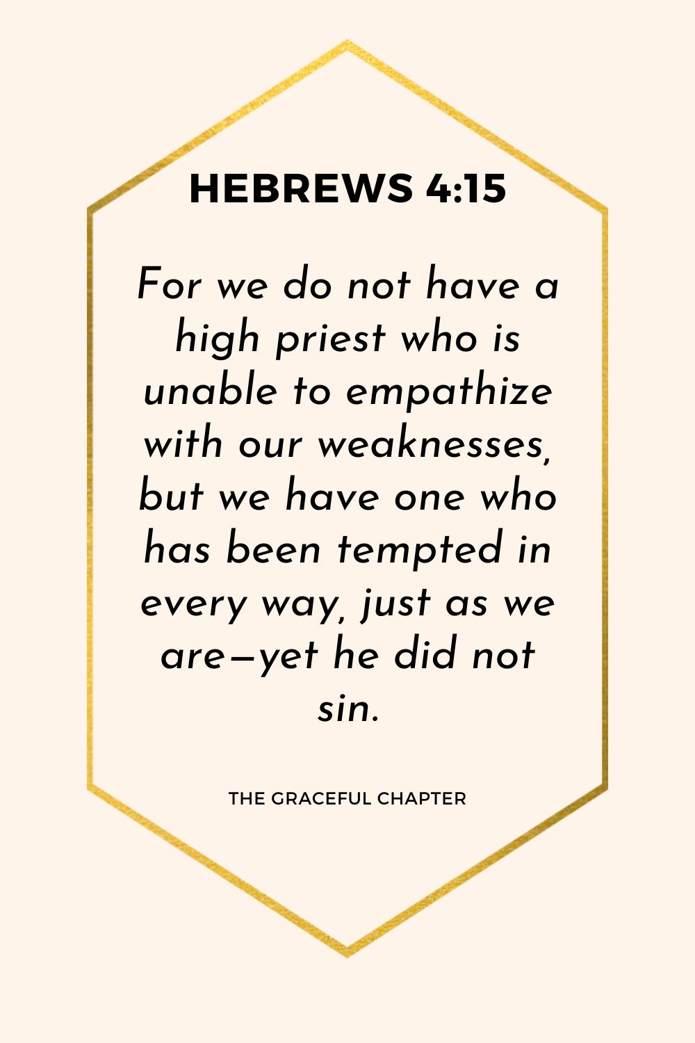 Verse – Hebrews 4:15