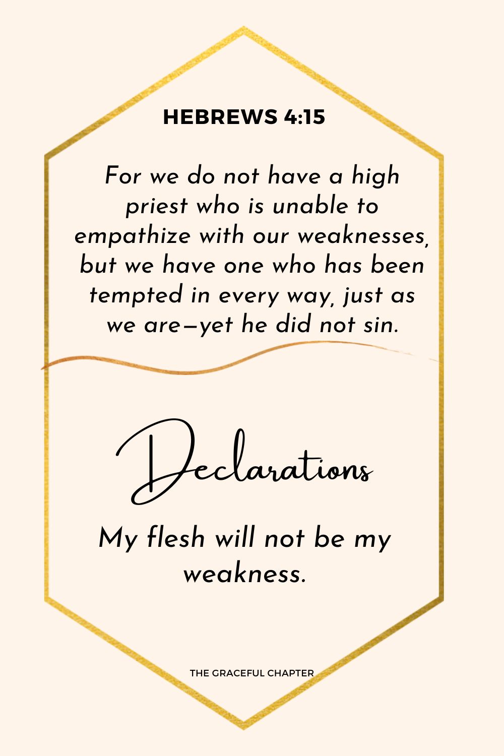 Declaration - Hebrews 4:15