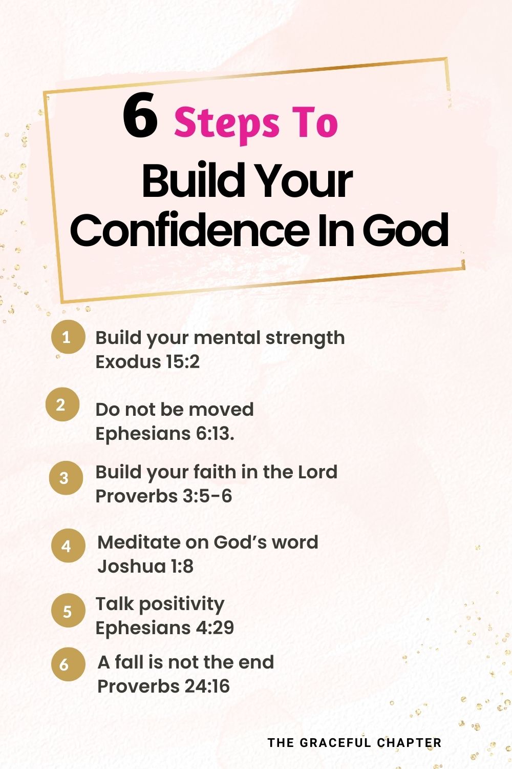 6 steps to build your confidence in God