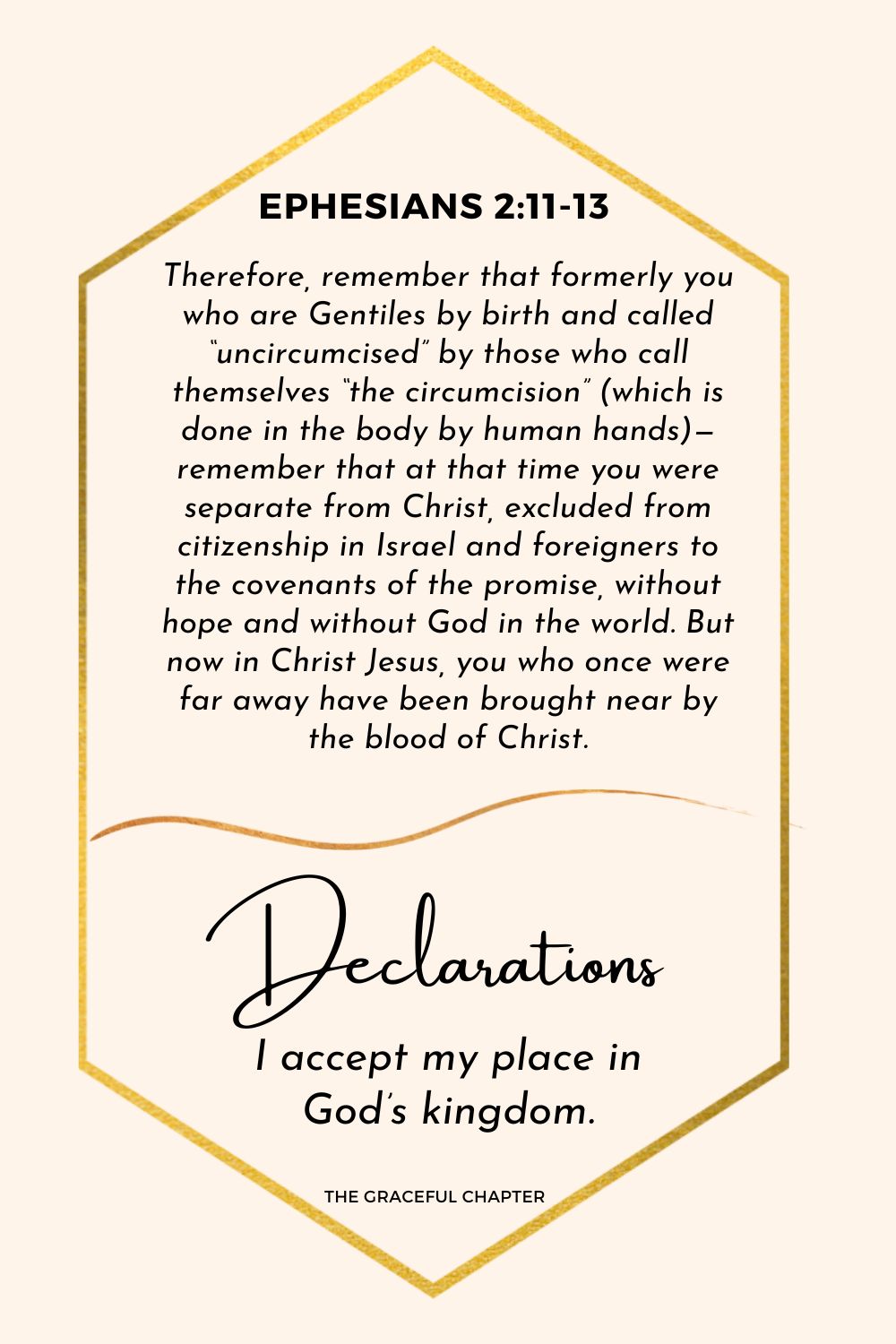 Declaration- Ephesians 2:11-13