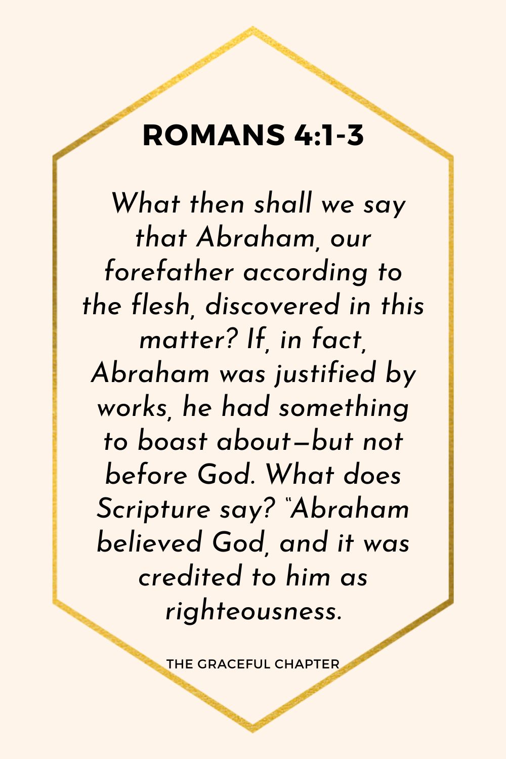 Verse – Romans 4:1-3