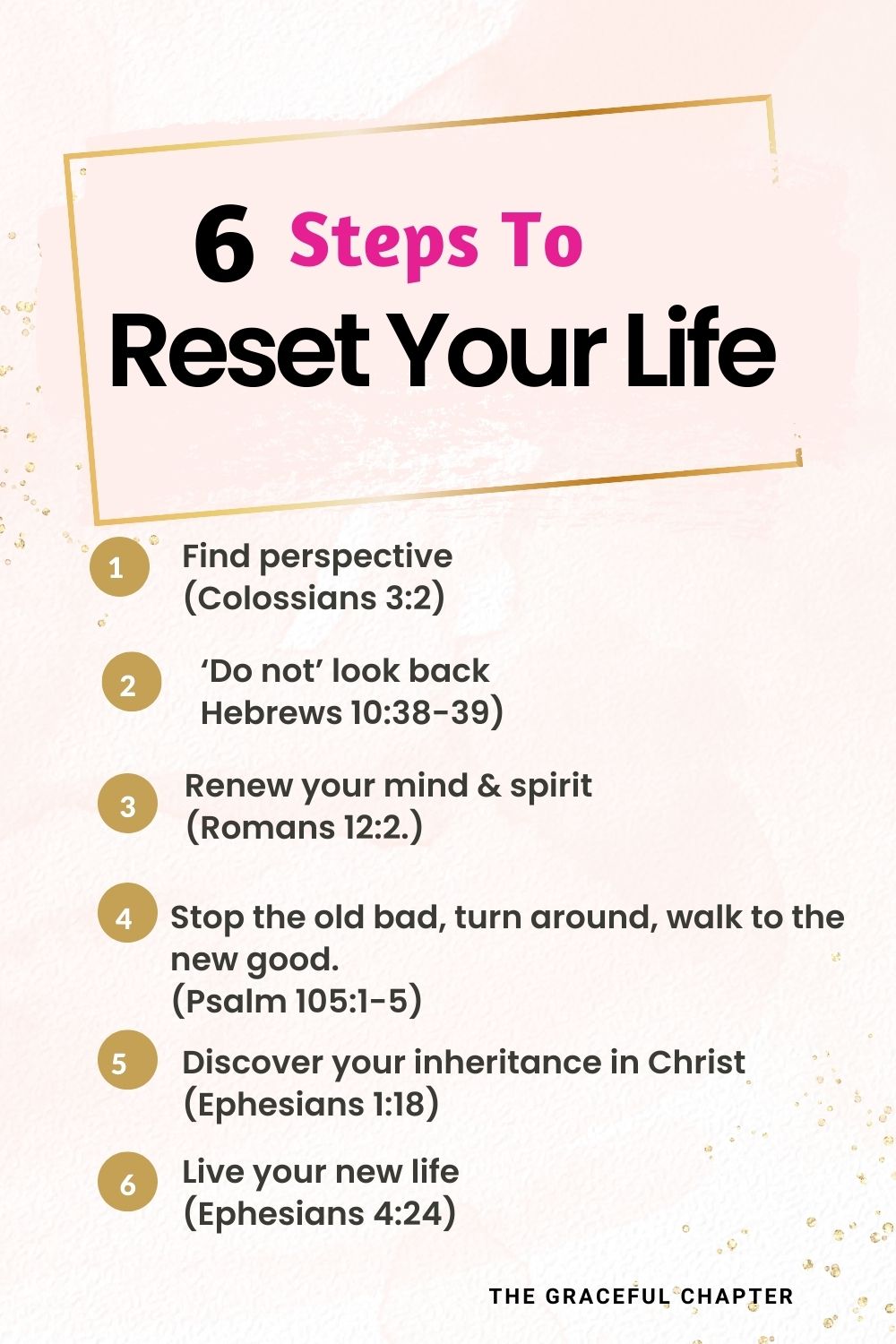 6 steps to reset your life