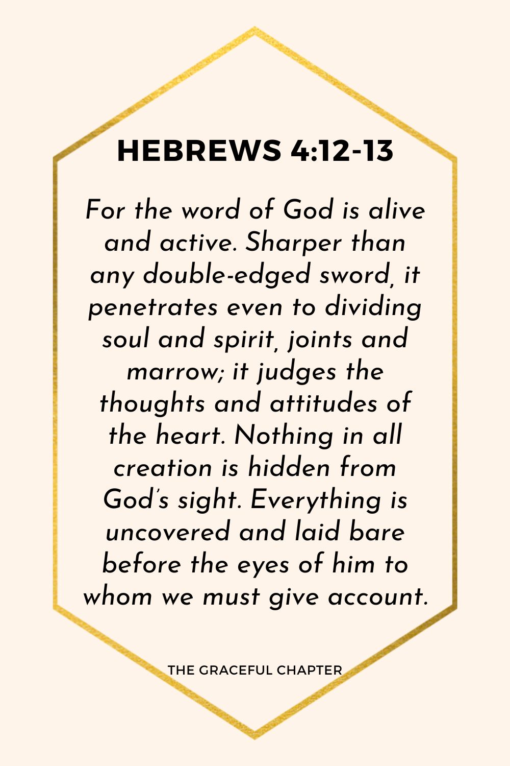 Hebrews 4:12-13
