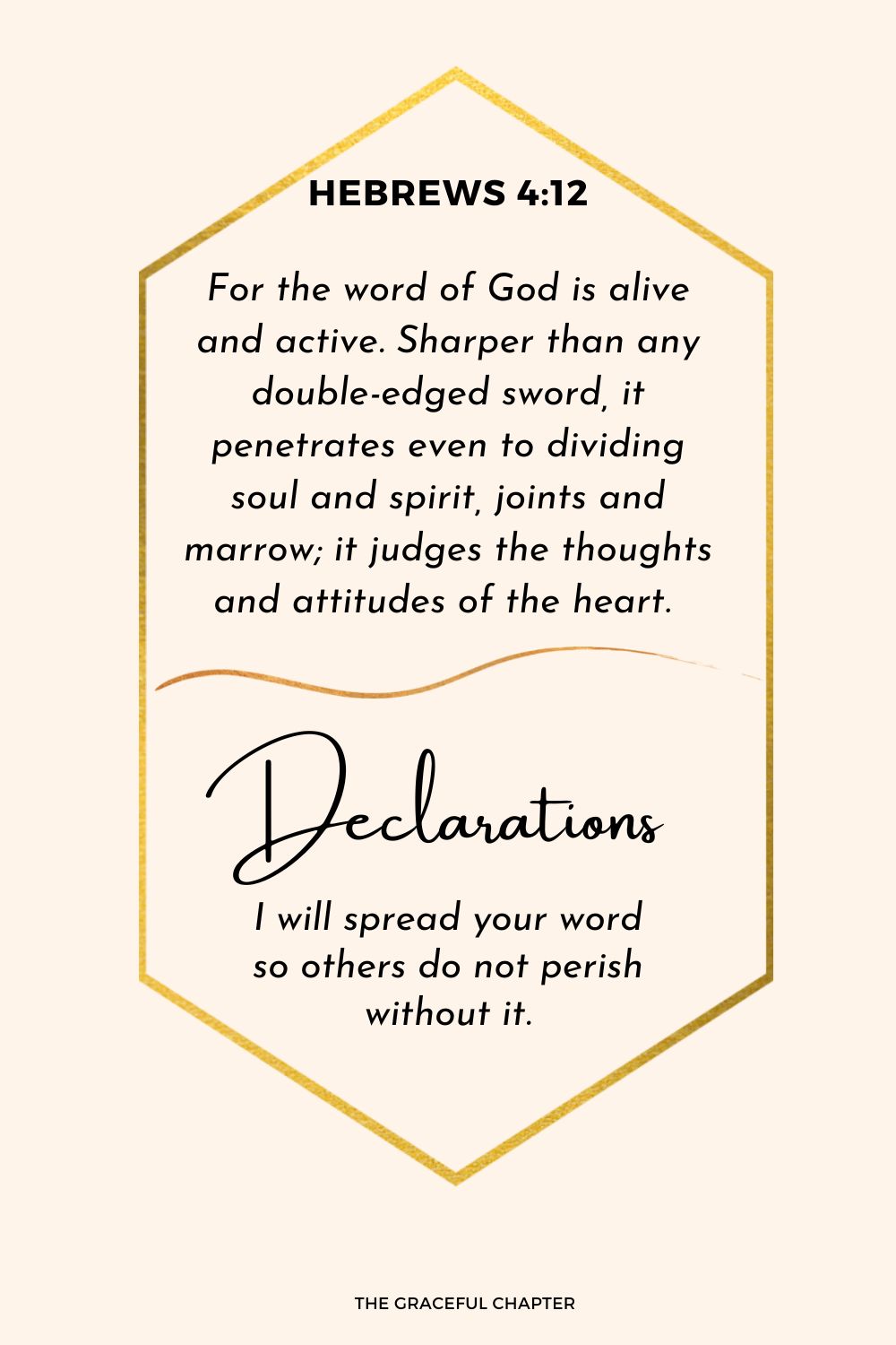 Declaration - Hebrews 4:12