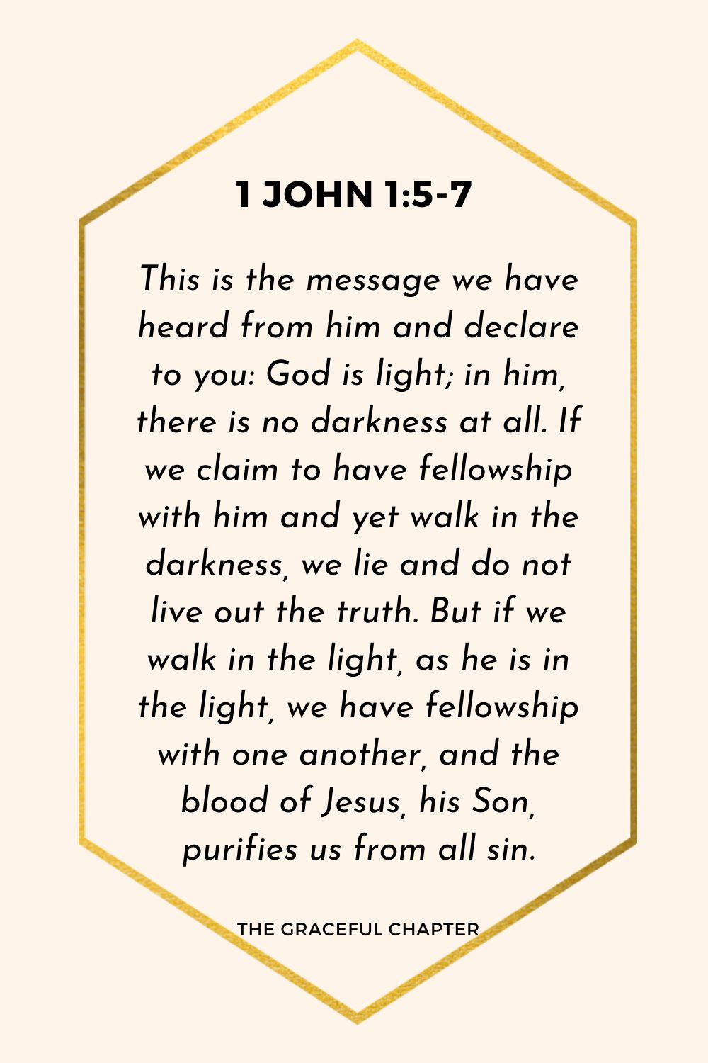 Verse – 1 John 1:5-7