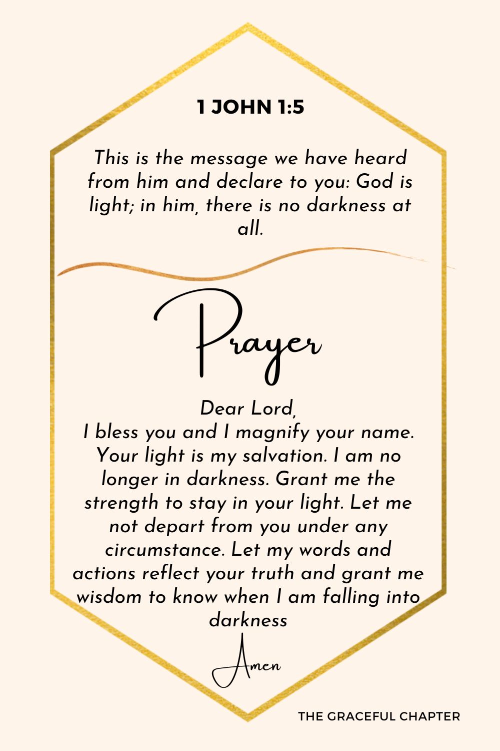 Prayer - 1 John 1:5