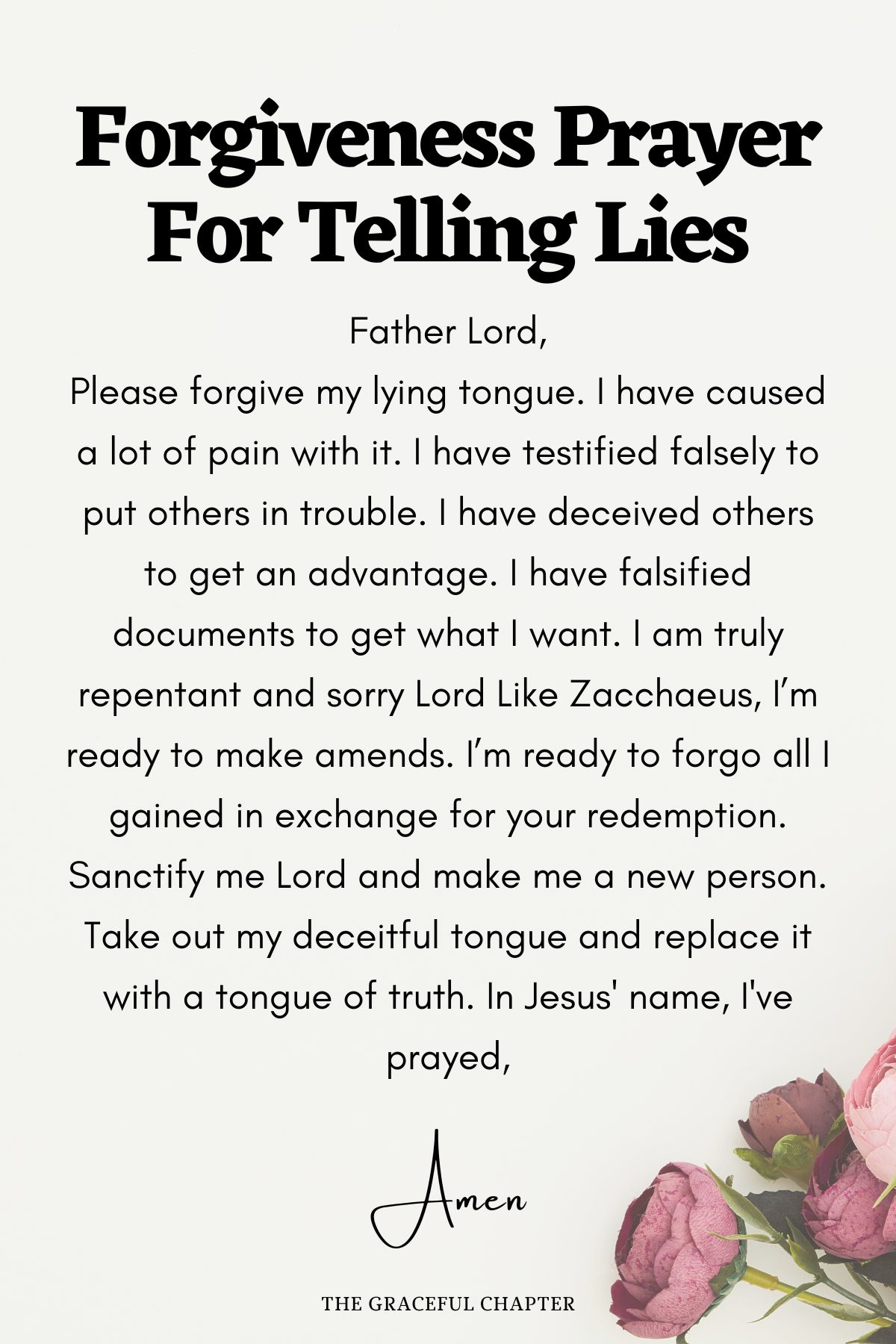 Forgiveness prayer for telling lies prayers for forgiveness