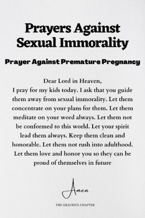 10 Effective Prayers Against Sexual Immorality - The Graceful Chapter