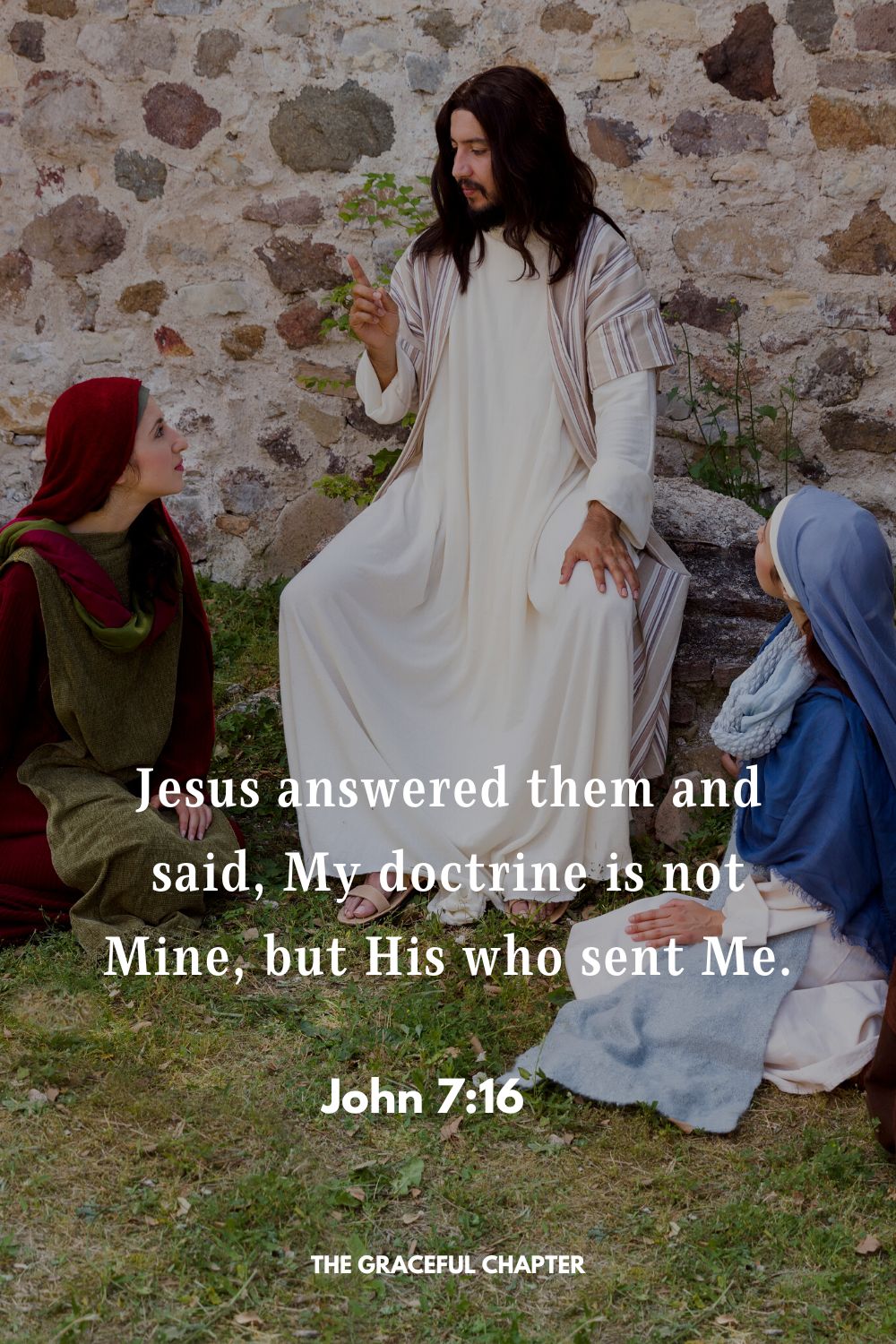 Jesus answered them and said, My doctrine is not Mine, but His who sent Me. John 7:16