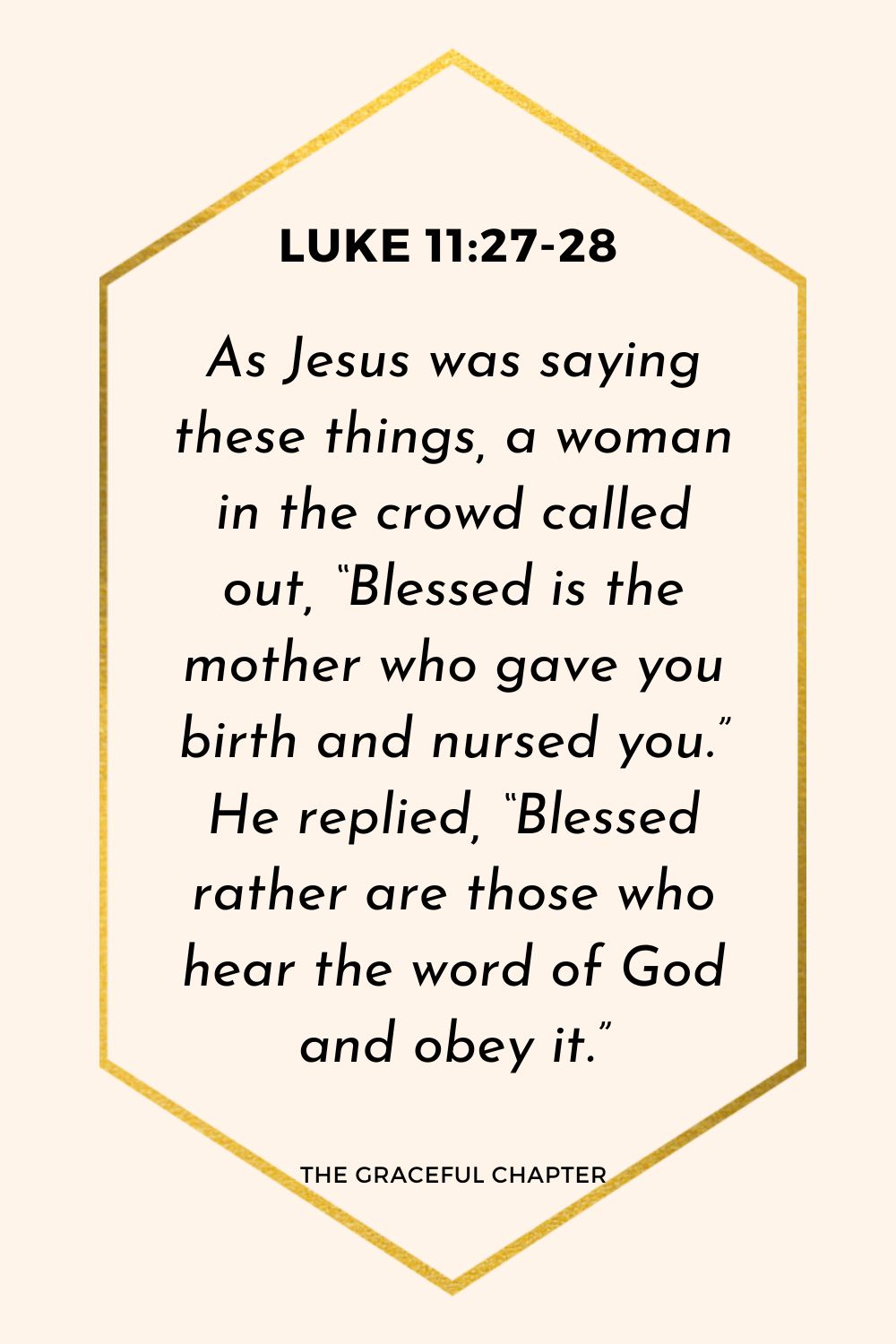 Verse – Luke 11:27-28