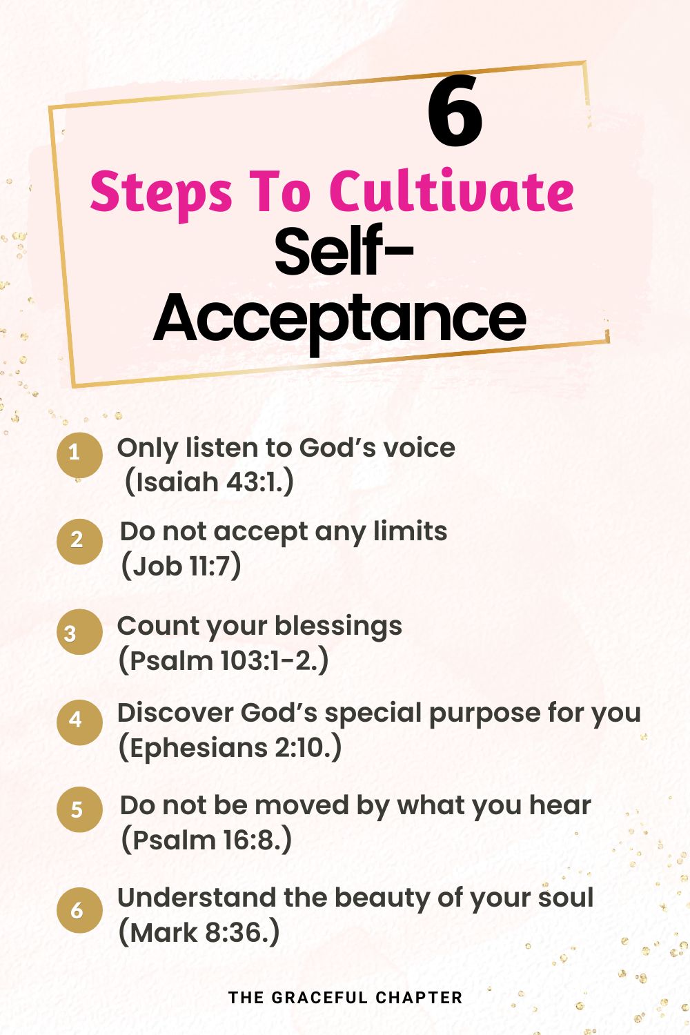 6 steps to cultivate self-acceptance