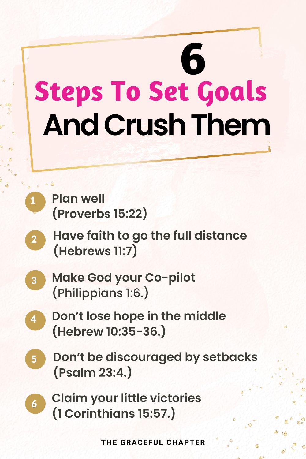 6 Steps To Set Goals And Crush Them