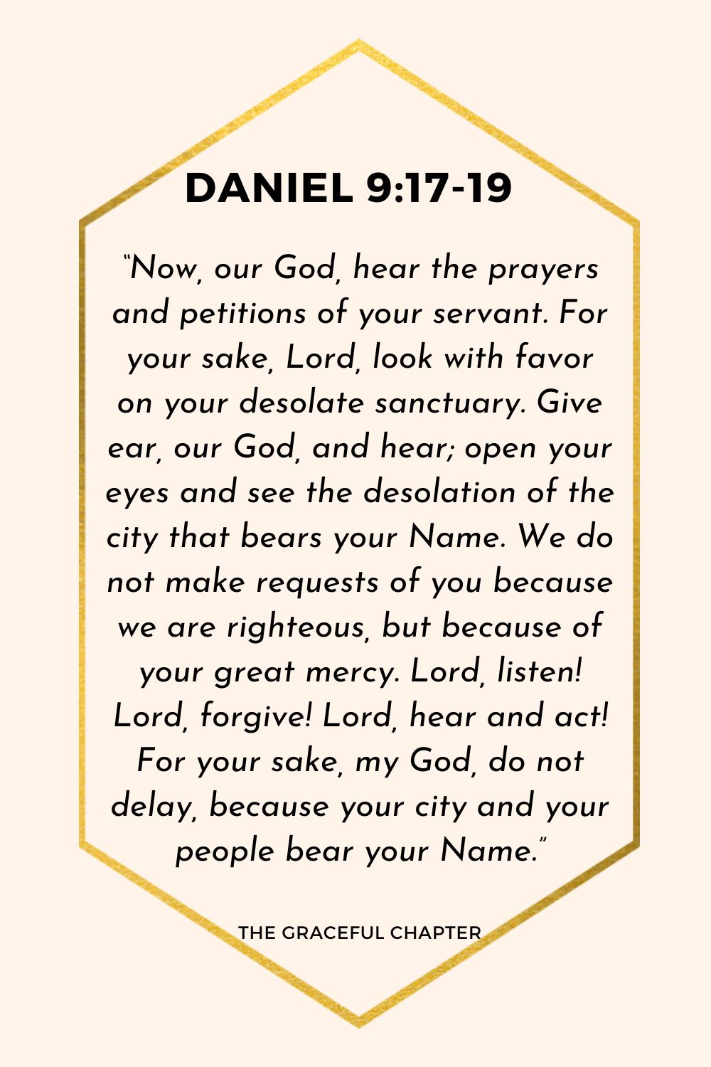 Verse – Daniel 9:17-19 