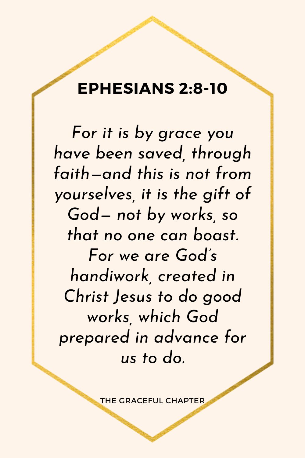 Verse – Ephesians 2:8-10