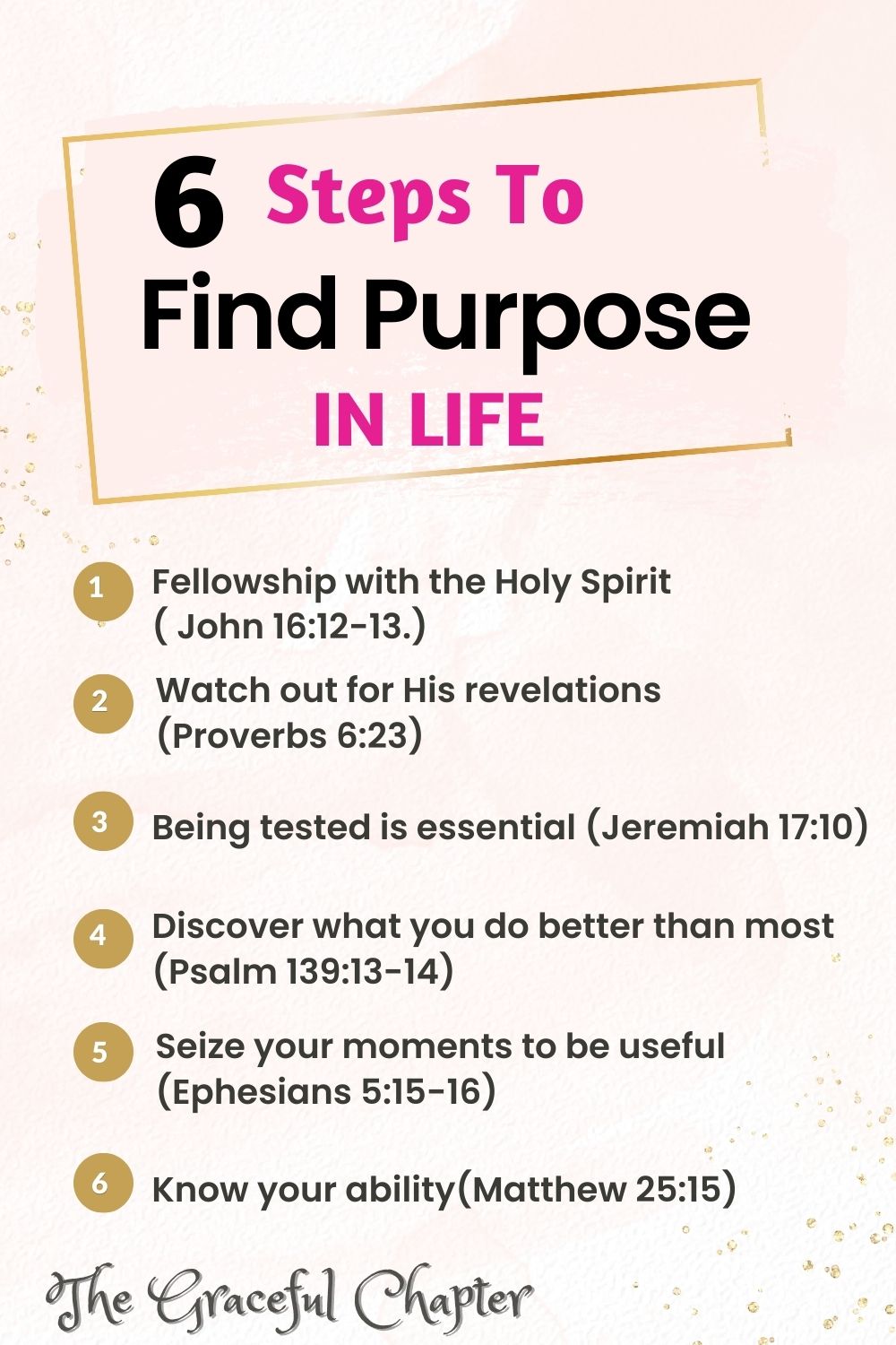 6 steps to find purpose in life