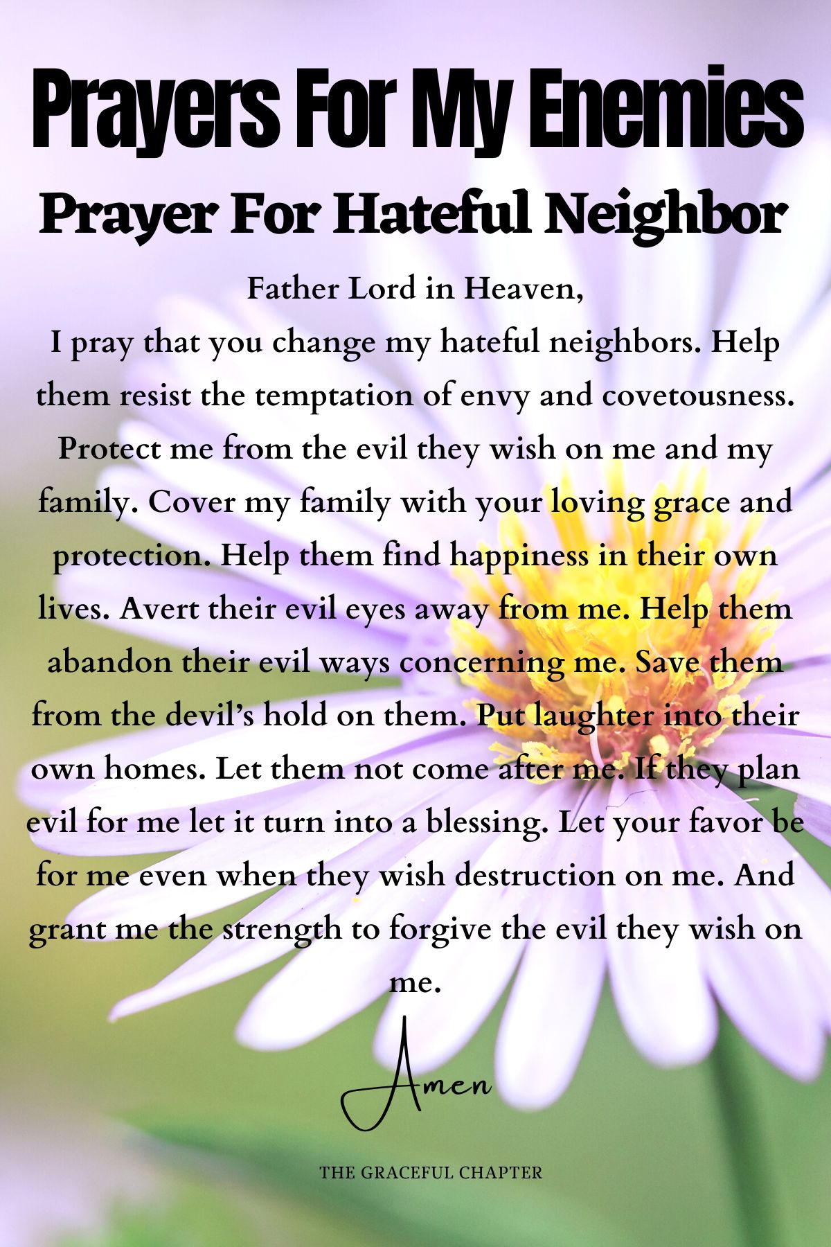 Prayer For Hateful Neighbor