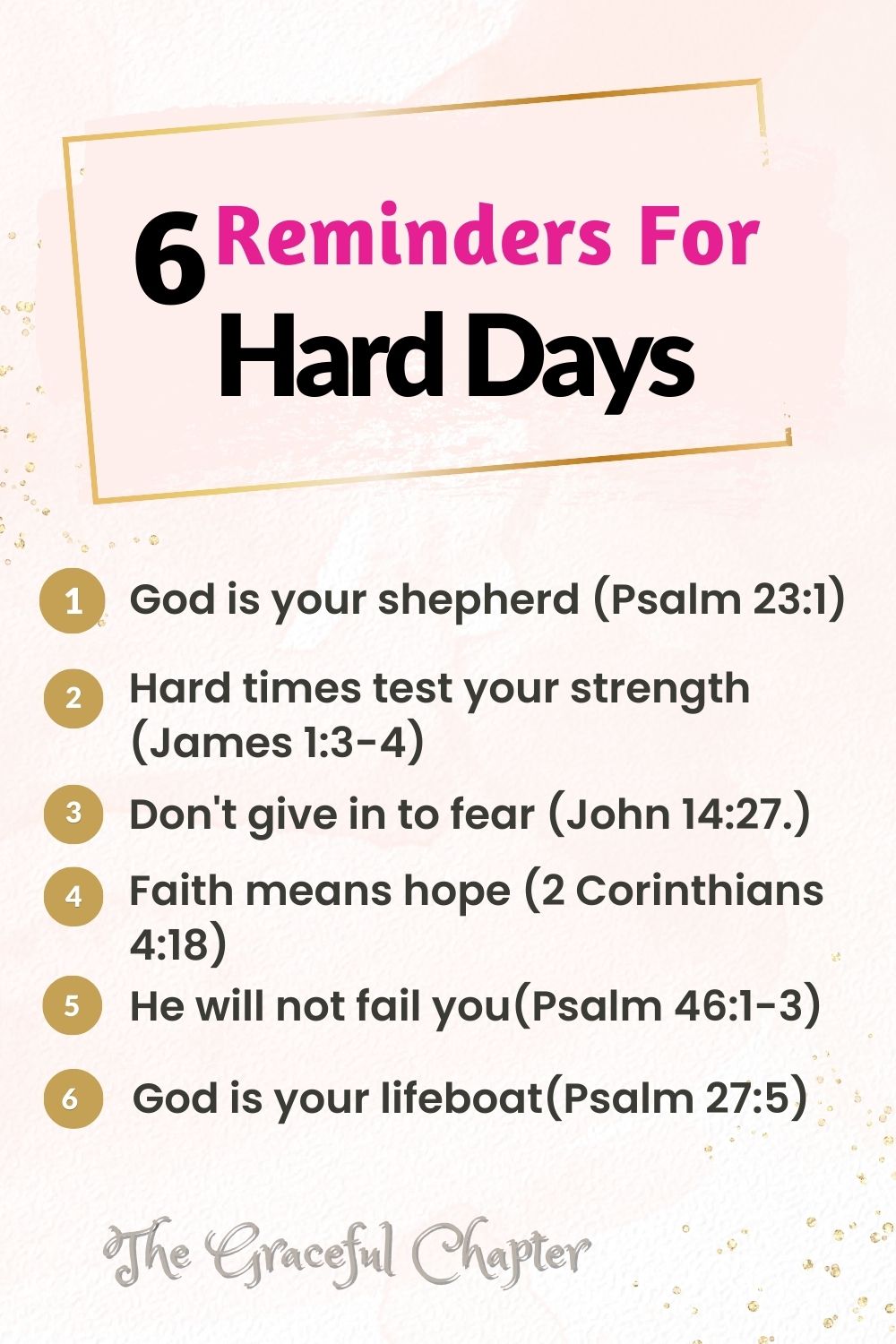 6 Reminders for hard days