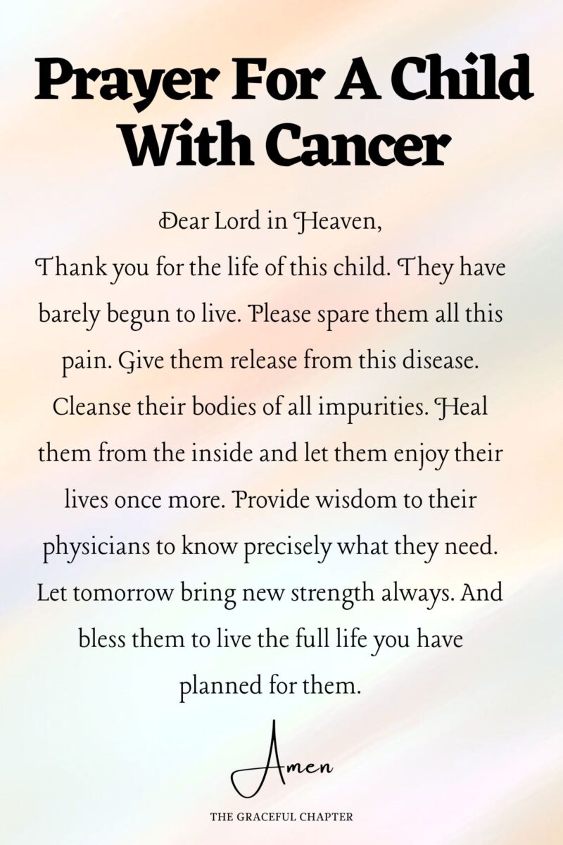 9 Prayers For Cancer Patients😢🙏 - The Graceful Chapter