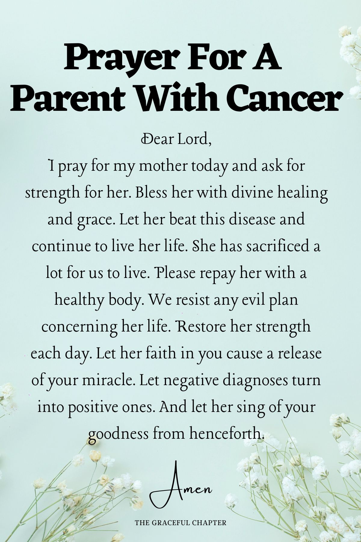 Prayer For A Parent With Cancer