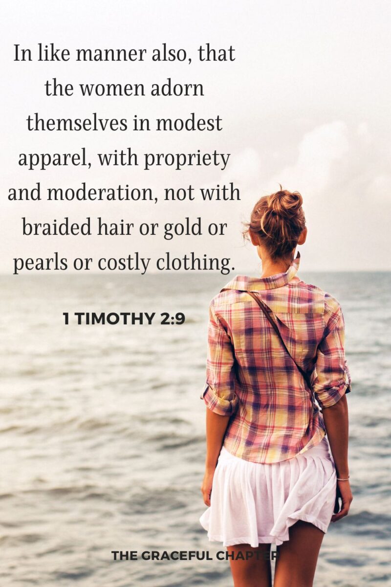 39 Bible Verses About Modesty - The Graceful Chapter