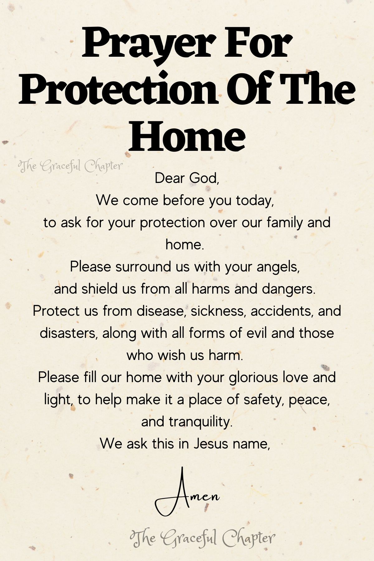 Prayers For A Safe & Prosperous Home - The Graceful Chapter