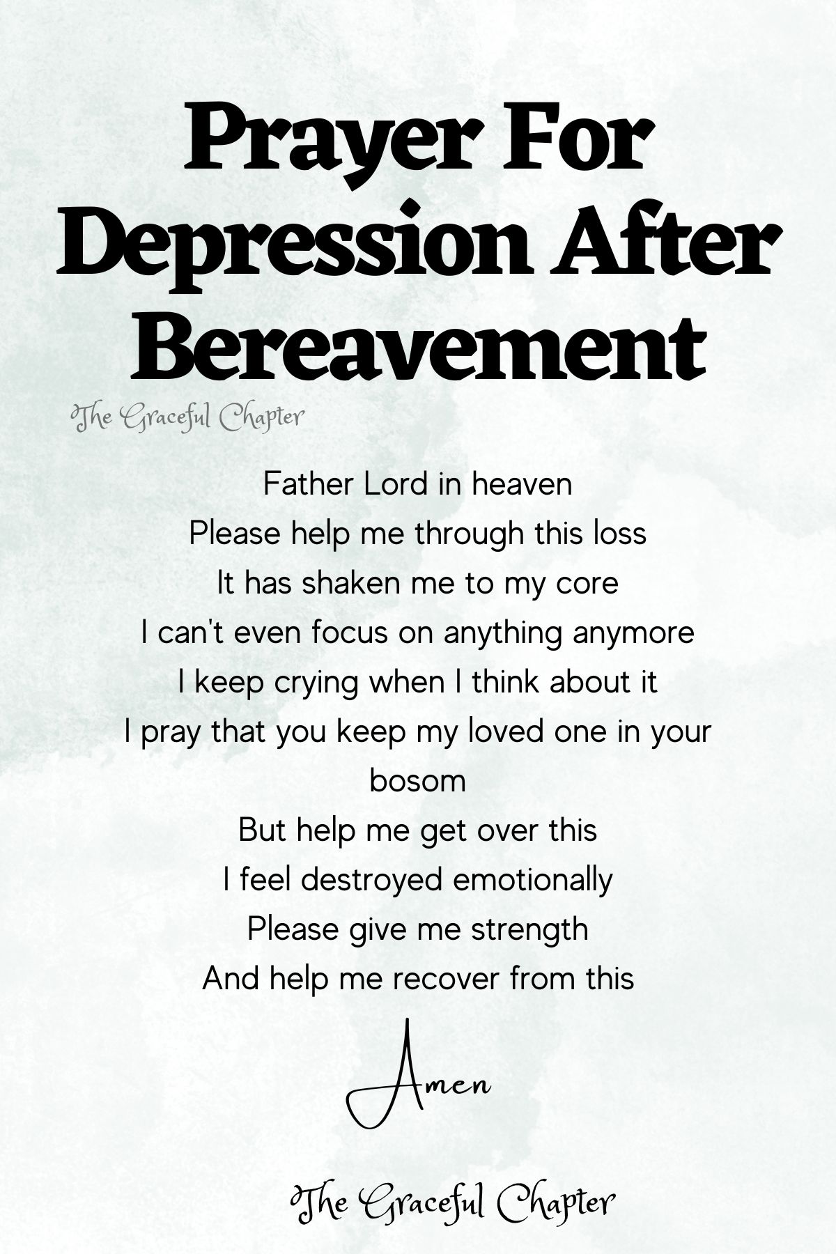 11 Good Prayers For Depression - The Graceful Chapter