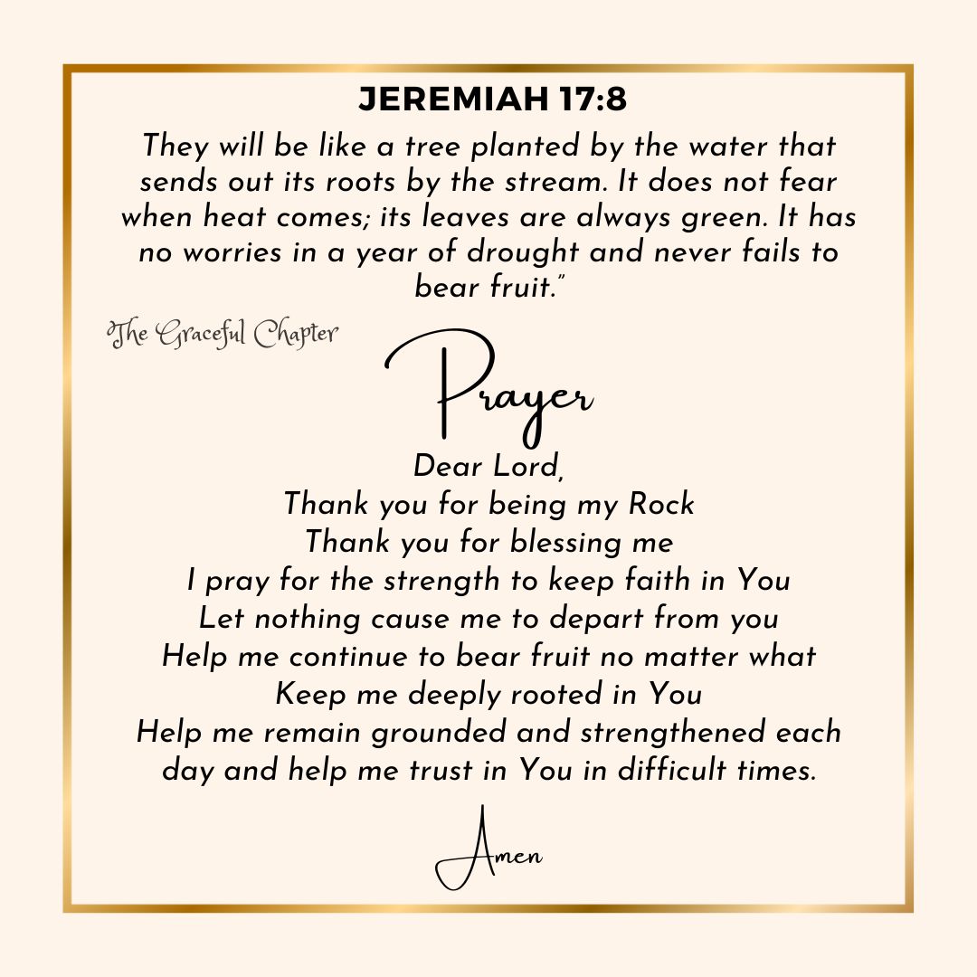 Jeremiah 17:8 prayer