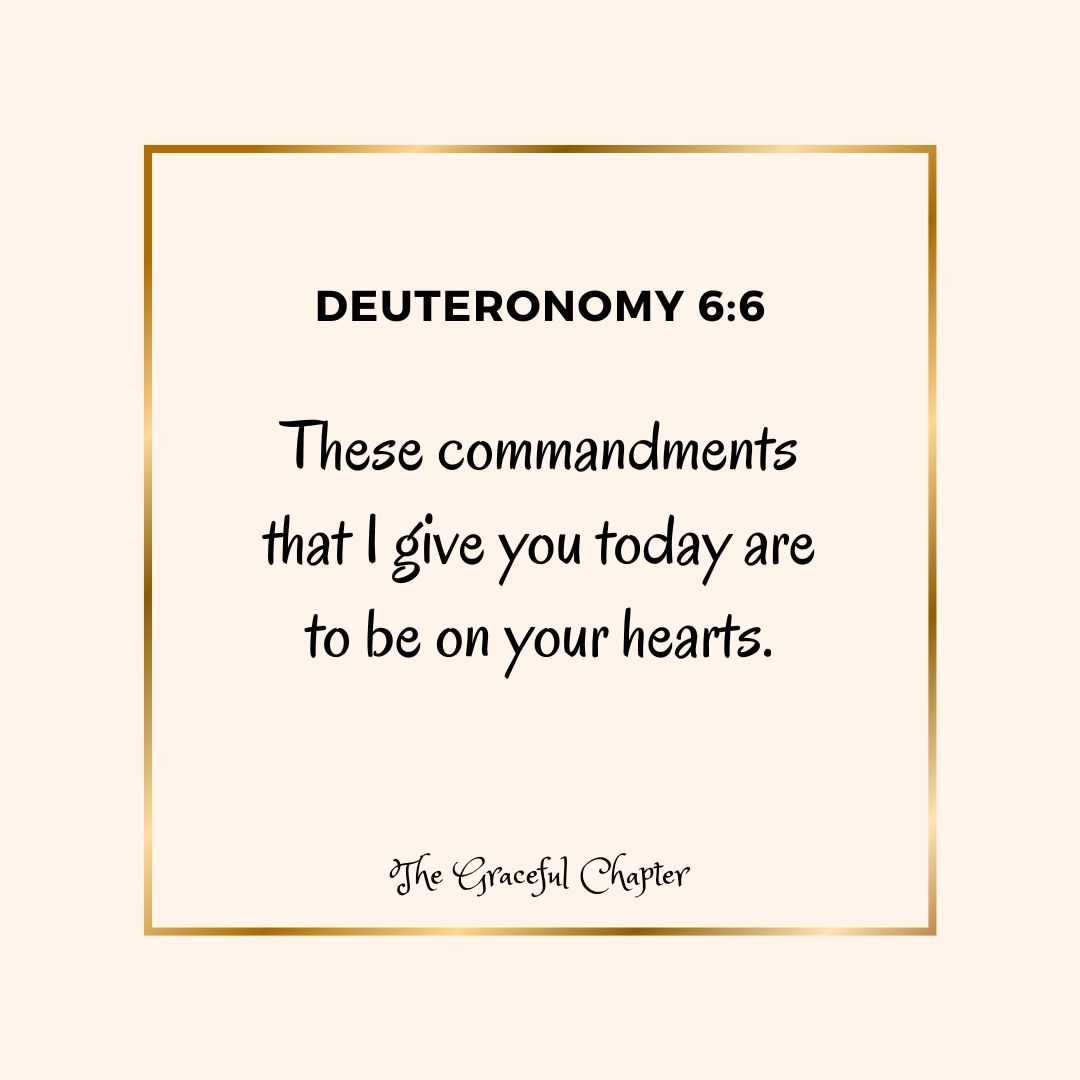 Verse – Deuteronomy 6:6