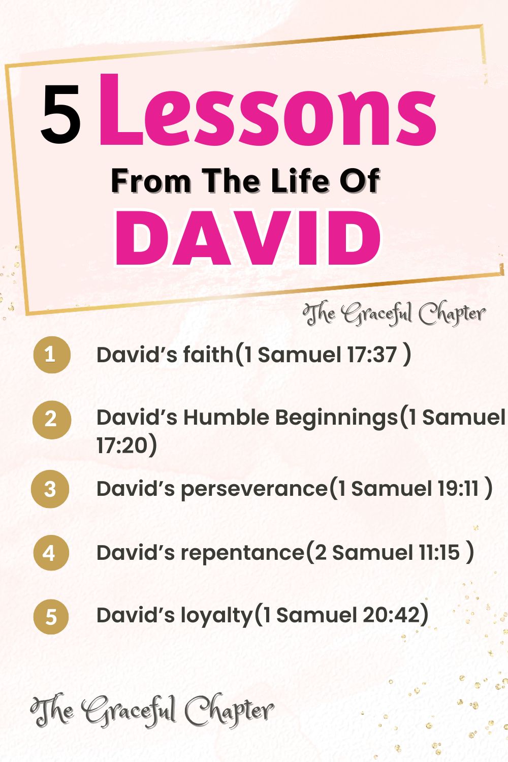 5 Lessons From The Life Of David