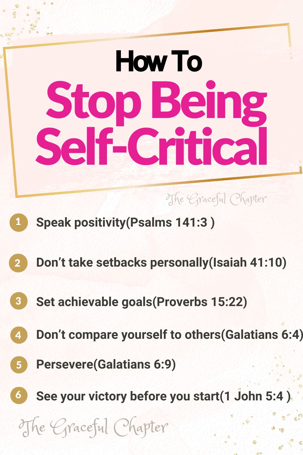 How To Stop Being Self-Critical