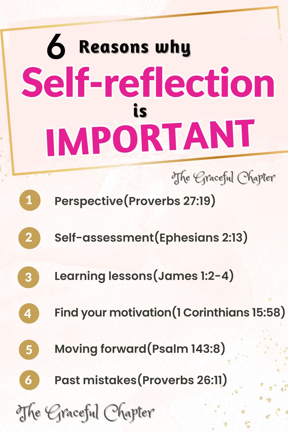 Reasons why self-reflection is important
