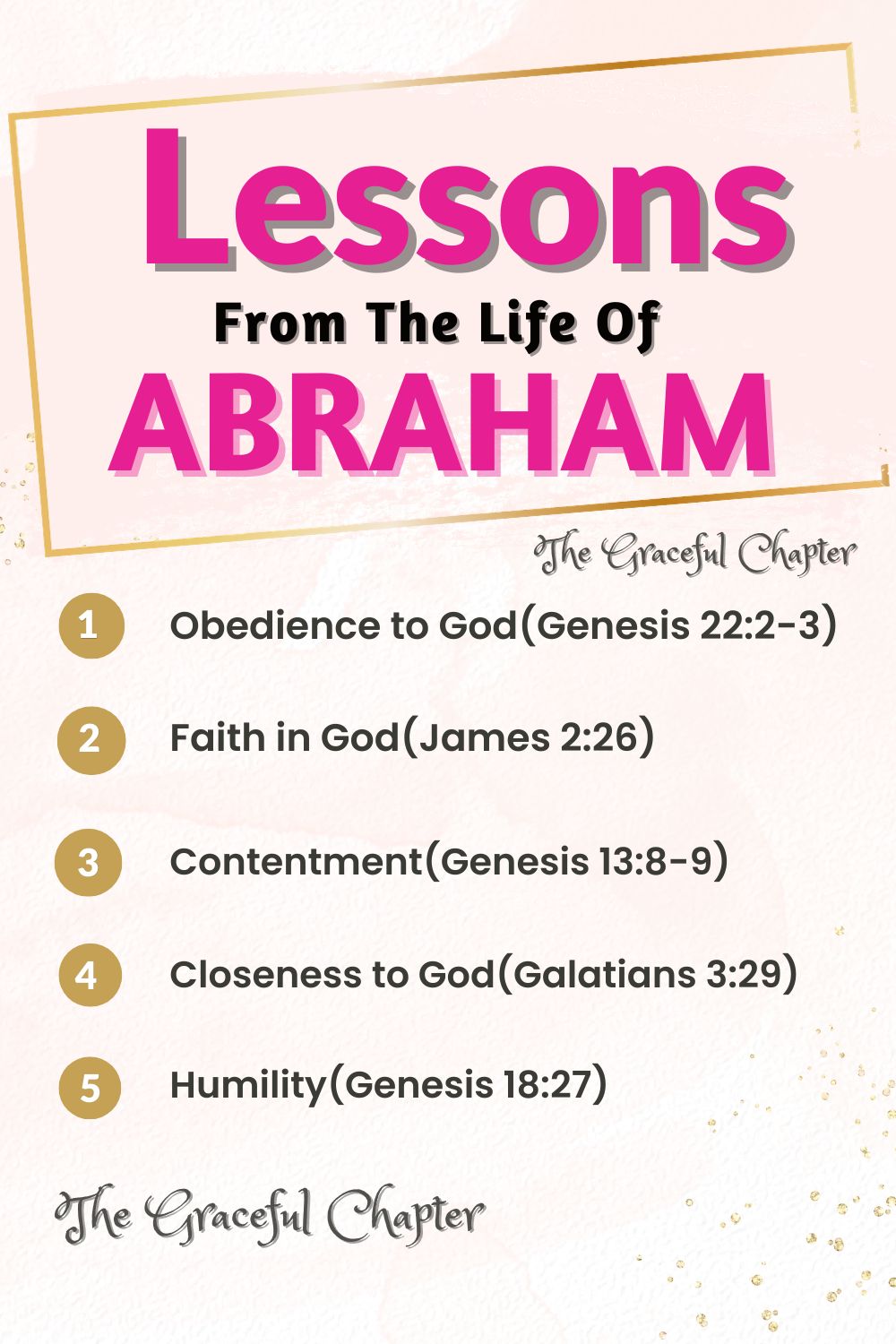 Lessons from the Life of Abraham
