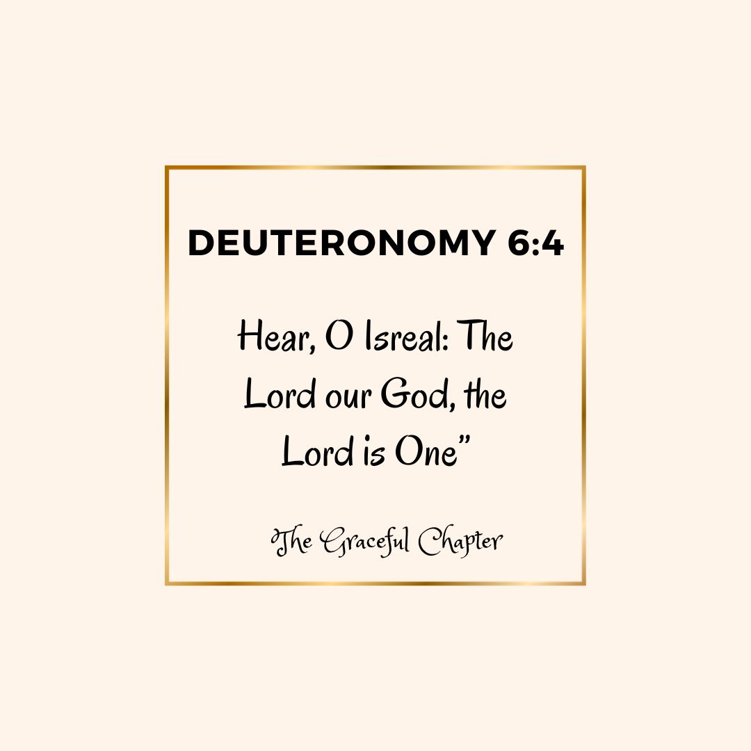 Verse – Deuteronomy  6:4