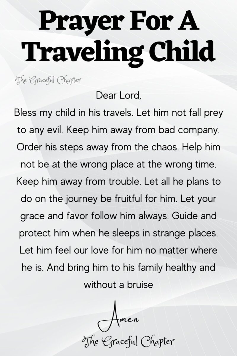 7 Short Prayers For Travelling - The Graceful Chapter