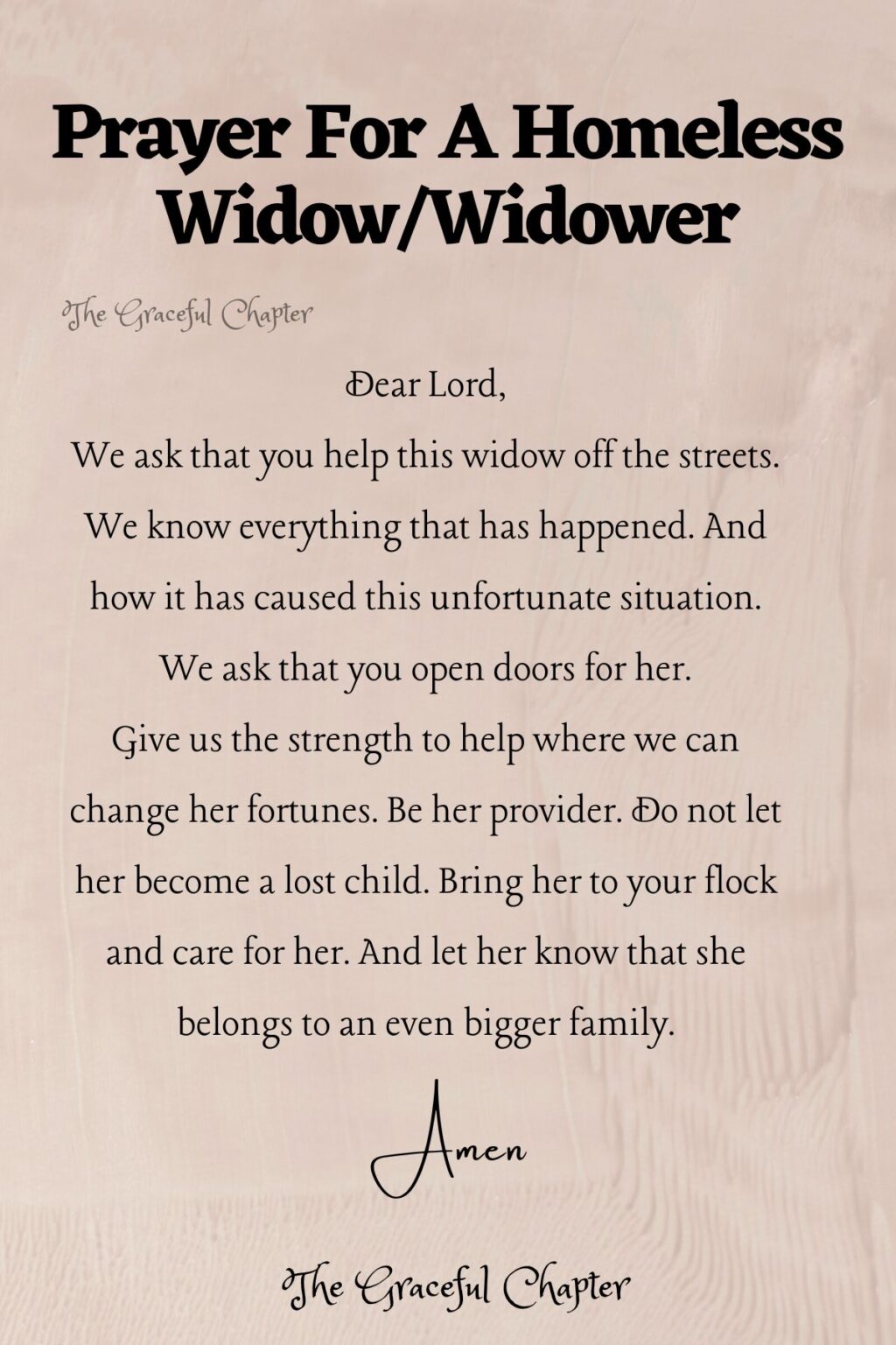 10 Comforting Prayers For Widows And Widowers - The Graceful Chapter