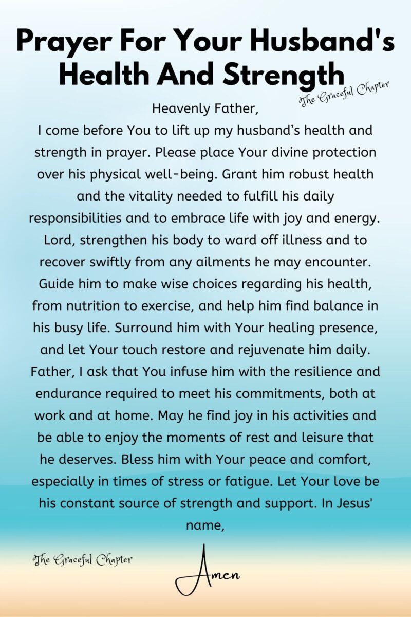 20 Good Prayers For Your Husband - The Graceful Chapter