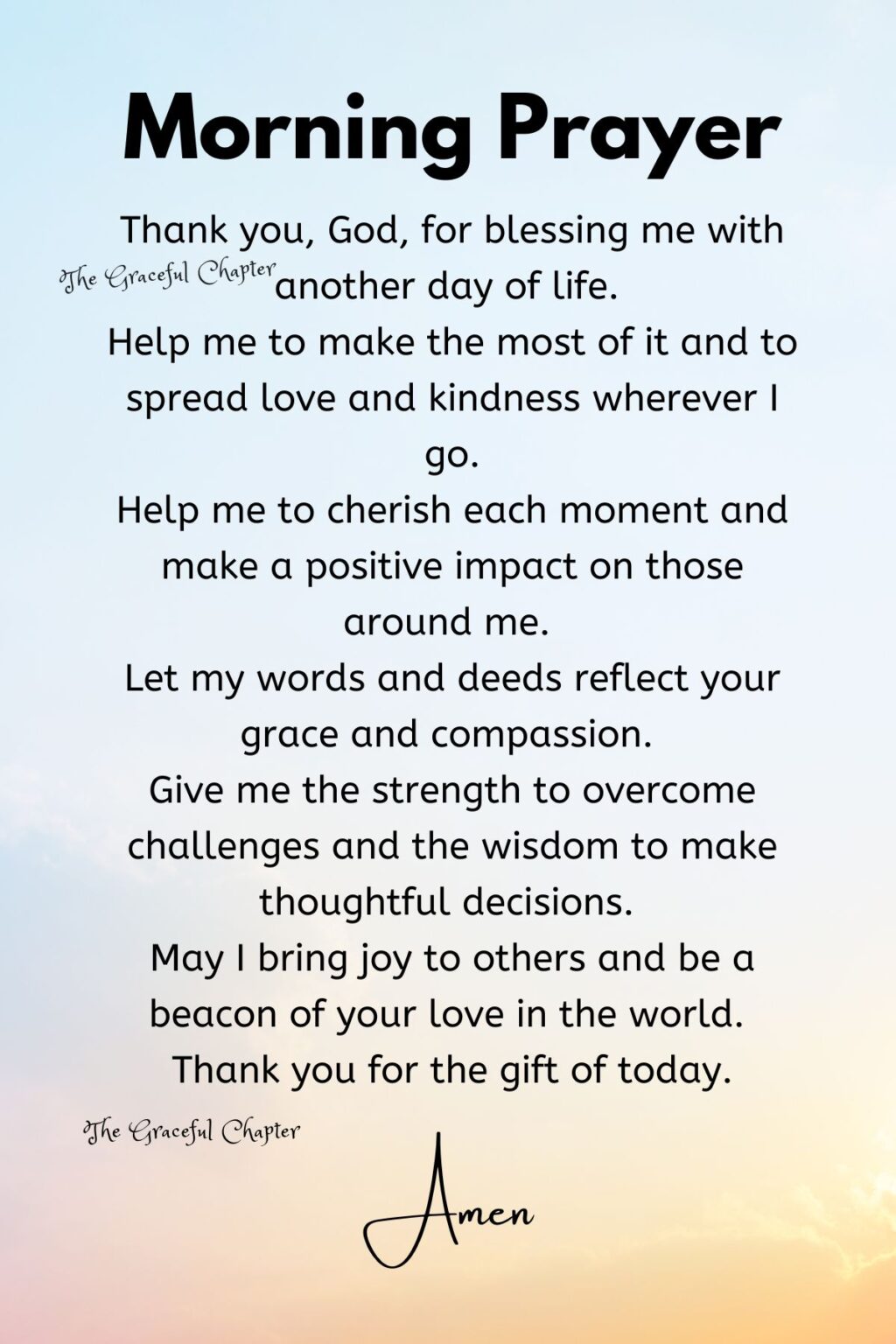 15 Daily Prayers For Everyday Life - The Graceful Chapter