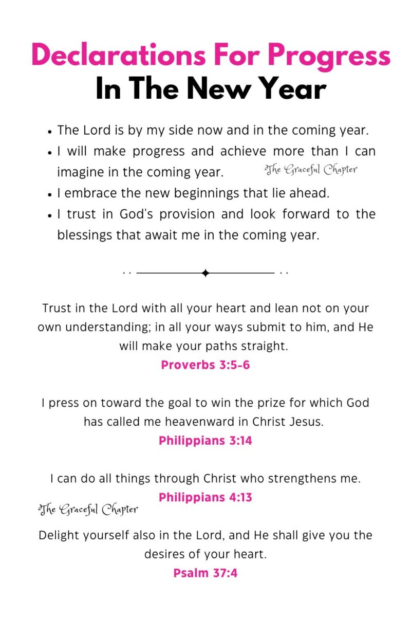 A Prayer For Progress In The New Year - The Graceful Chapter