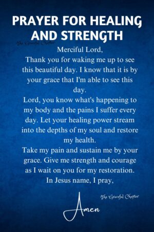 20 Short Prayers For Healing And Strength - The Graceful Chapter