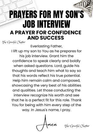 9 Prayers For My Son's Job Interview - The Graceful Chapter