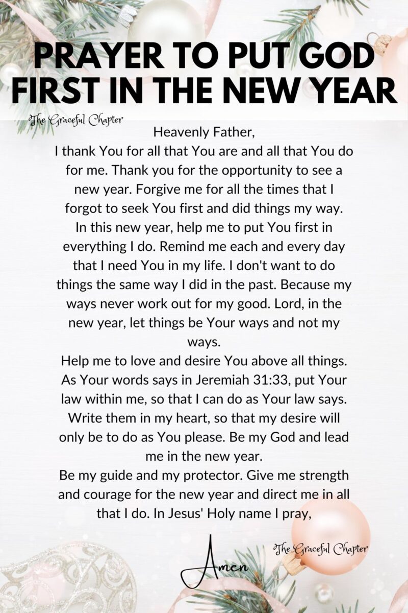 8 Prayers For The New Year - The Graceful Chapter