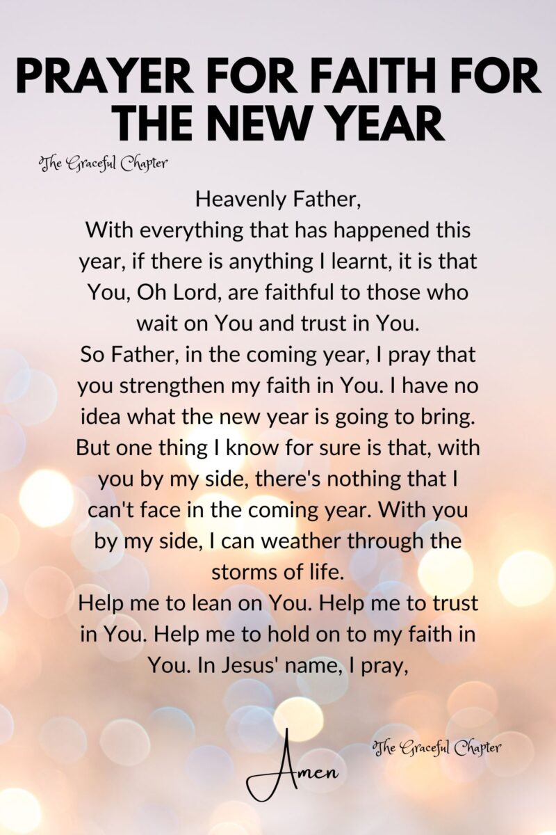 8 Prayers For The New Year - The Graceful Chapter