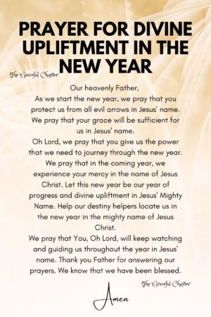 8 Prayers For The New Year - The Graceful Chapter