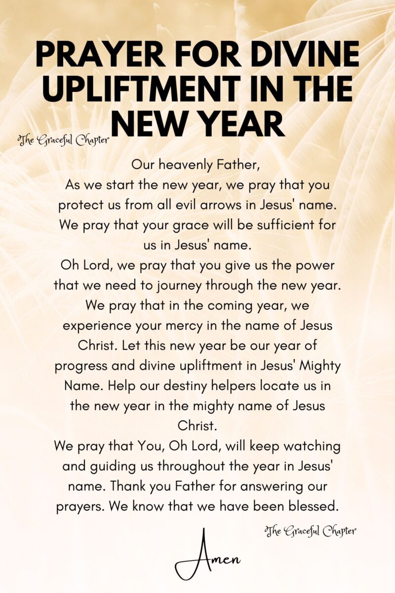 8 Prayers For The New Year - The Graceful Chapter